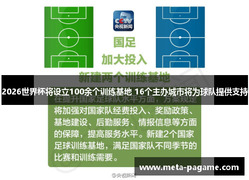 2026世界杯将设立100余个训练基地 16个主办城市将为球队提供支持